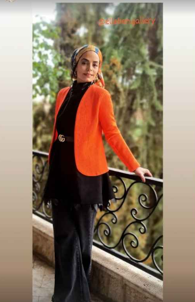 تیپ نارنجی و محجبه سپیده خداوردی + عکس تیپ نارنجی و محجبه سپیده خداوردی + عکس