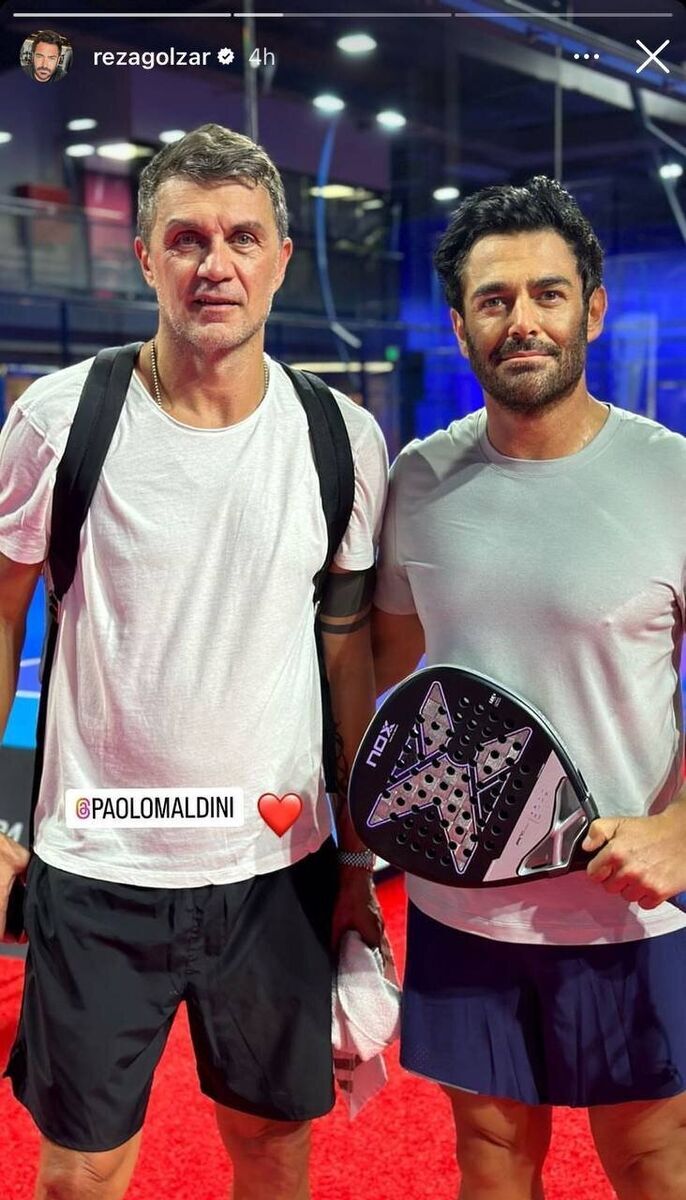 تصویری از محمدرضا گلزار در کنار اسطوره ایتالیا تصویری از محمدرضا گلزار در کنار اسطوره ایتالیا