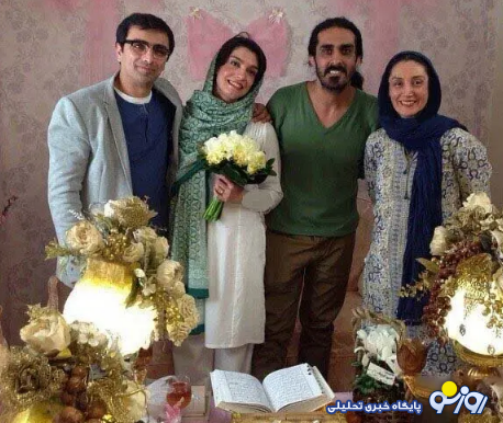 هدیه تهرانی در مراسم عقد دو بازیگر سینما و تلویزیون!