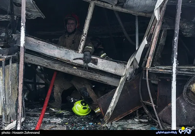 تصاویری از بازارچه جنتِ تهران پس از آتشسوزی امروز تصاویری از بازارچه جنتِ تهران پس از آتشسوزی امروز