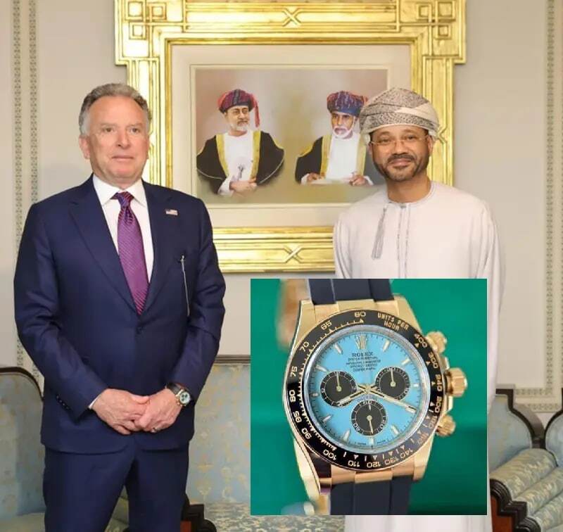 ساعت فوق لوکس ویتکاف در مذاکرات عمان جلب توجه کرد+ عکس و قیمت ساعت فوق لوکس ویتکاف در مذاکرات عمان جلب توجه کرد+ عکس و قیمت
