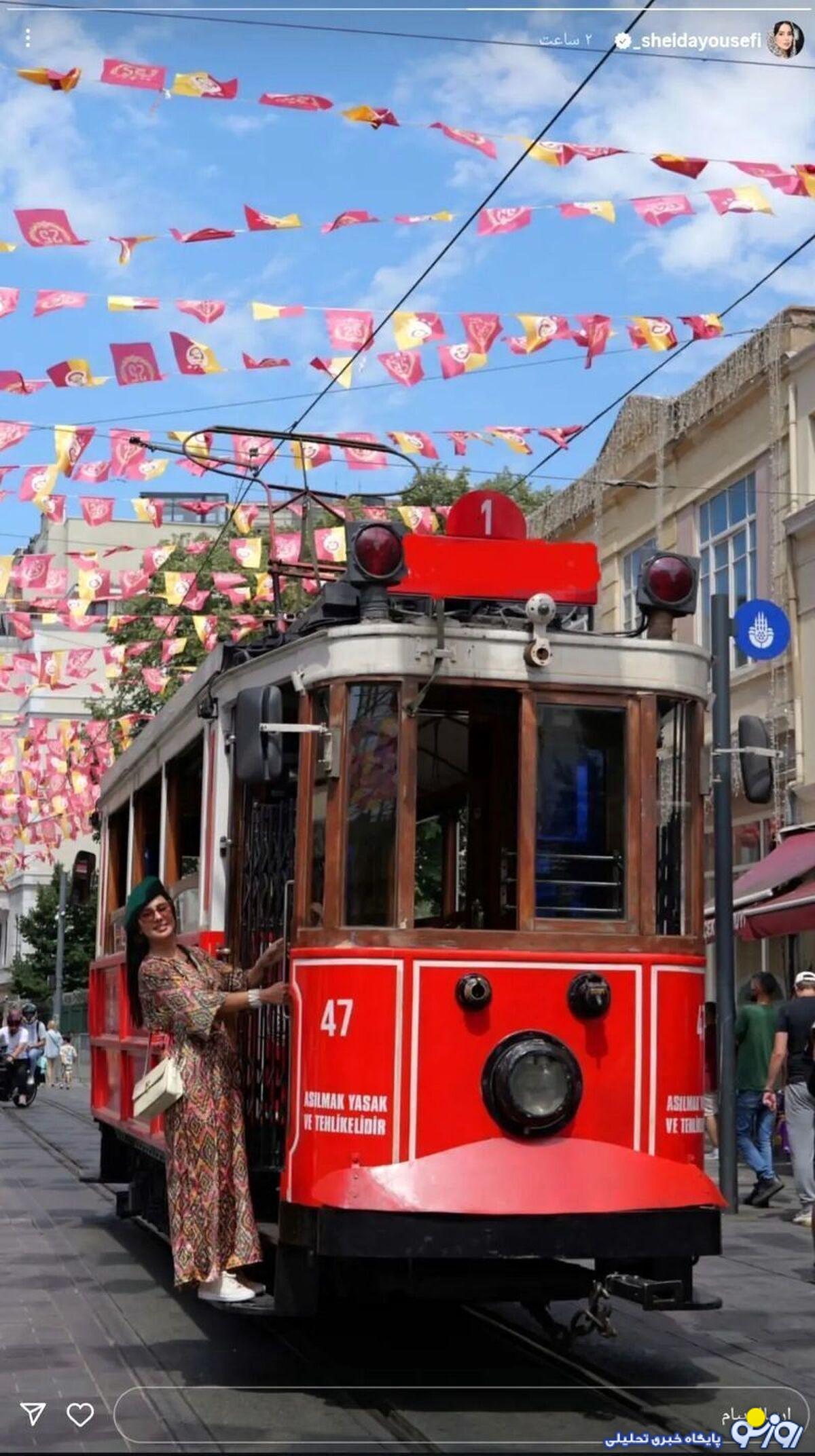 بازیگر ایرانی در خیابان استقلال استانبول!