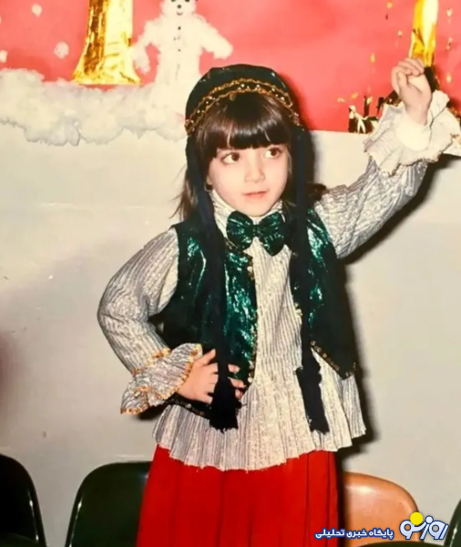 عکس دیده نشده از کودکی  بهنوش طباطبایی!